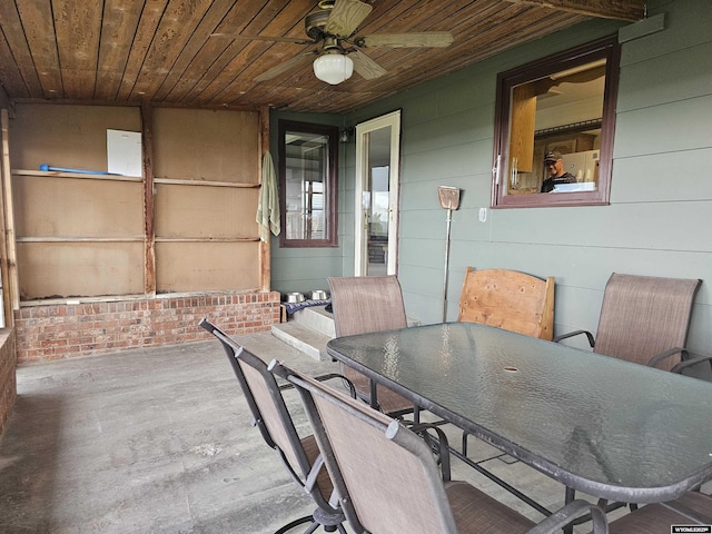 1008 N Rd 11, Worland, WY 82401 - view of patio featuring outdoor dining space and ceiling fan