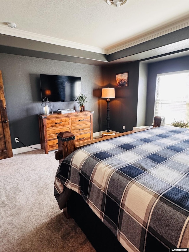 101 Pebble Ln, Torrington, WY 82240 - carpeted bedroom with crown molding and baseboards