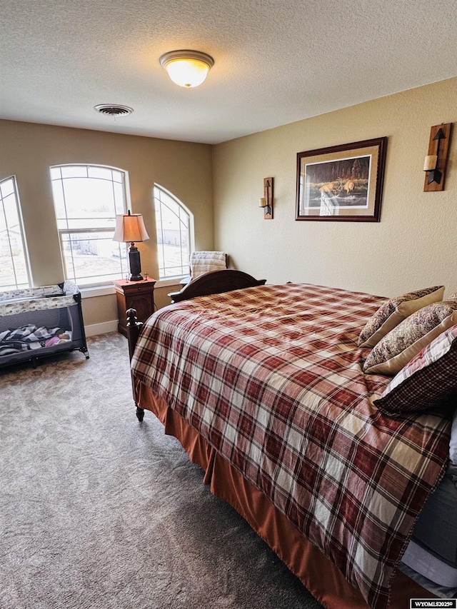101 Pebble Ln, Torrington, WY 82240 - carpeted bedroom featuring a textured ceiling