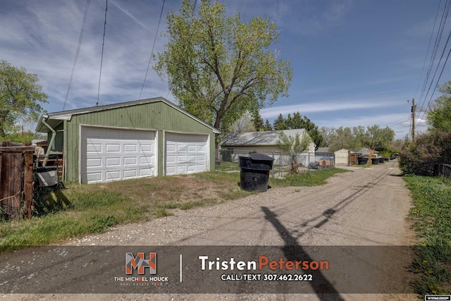 2819 E 6th St, Casper, WY 82609 - detached garage with fence