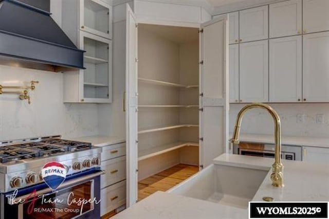 pantry featuring a sink