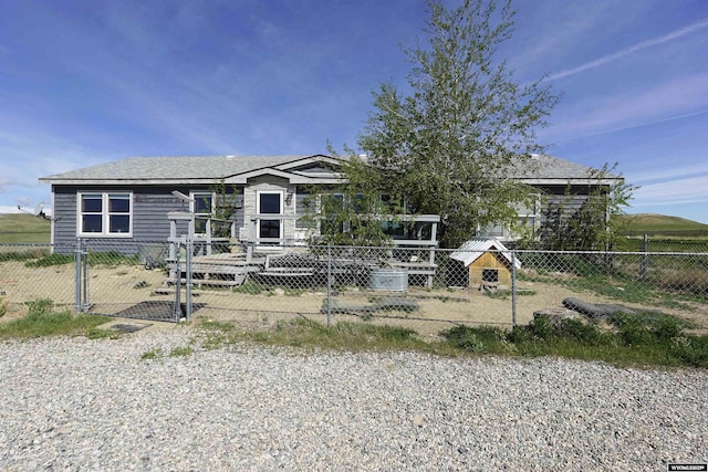 33 Oxbow Rd, Buffalo, WY 82834 - view of front facade featuring a gate