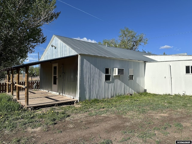 107 S Laramie Ave, Fort Laramie, WY 82212 - view of outbuilding with an AC wall unit