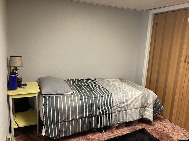bedroom featuring carpet flooring