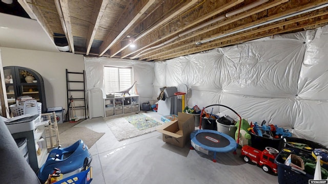 view of basement