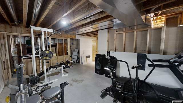 view of workout room