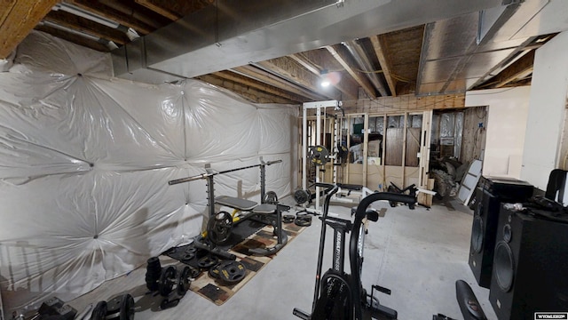 view of workout room