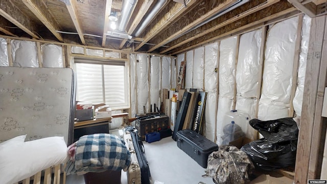 view of basement