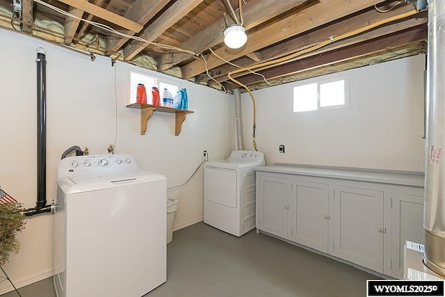 508 Sidney St, Rock Springs, WY 82901 - laundry room with washing machine and clothes dryer and cabinet space