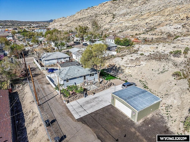 508 Sidney St, Rock Springs, WY 82901 - aerial perspective of suburban area featuring a mountain backdrop