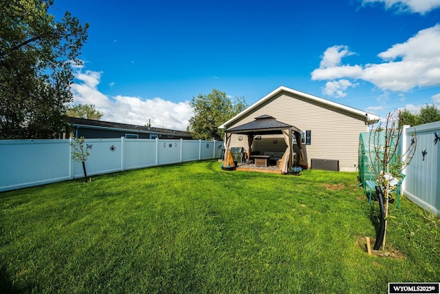 750 N Adams Ave, Buffalo, WY 82834 - view of yard with a gazebo