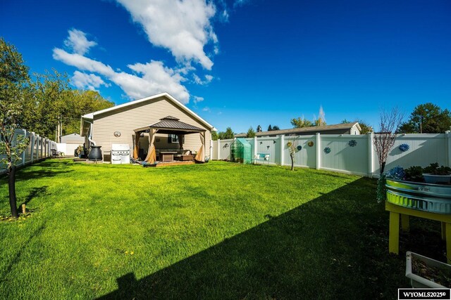 750 N Adams Ave, Buffalo, WY 82834 - view of yard featuring a gazebo