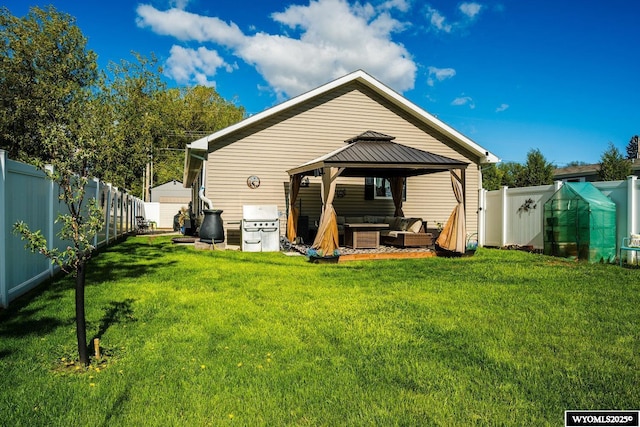 750 N Adams Ave, Buffalo, WY 82834 - back of property featuring an outdoor living space and a gazebo