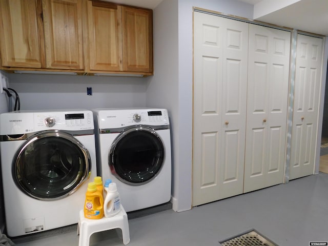 295 N 1st Street E, St, Green River, WY 82935 - laundry room featuring cabinet space and separate washer and dryer