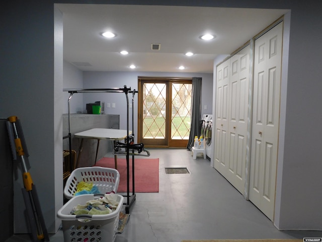 295 N 1st Street E, St, Green River, WY 82935 - interior space featuring finished concrete floors and recessed lighting