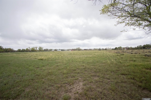 view of yard with a view of countryside