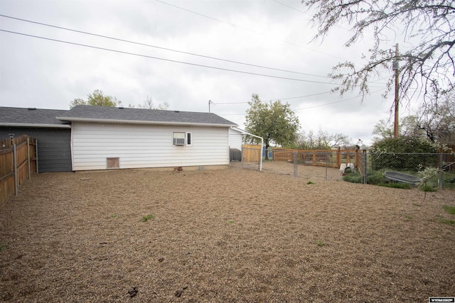 view of fenced backyard