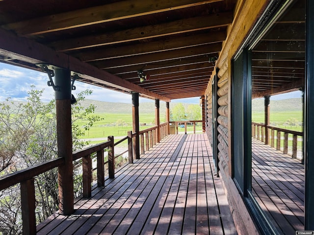 7 Raschell Ct, Lander, WY 82520 - deck featuring a rural view