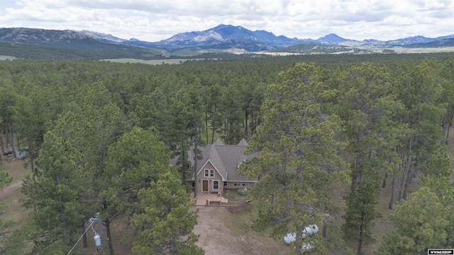 2908 Esterbrook Rd, Esterbrook, WY 82633 - view of subject property with a heavily wooded area and mountains