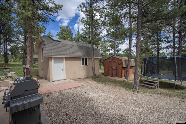 2908 Esterbrook Rd, Esterbrook, WY 82633 - view of shed featuring a trampoline