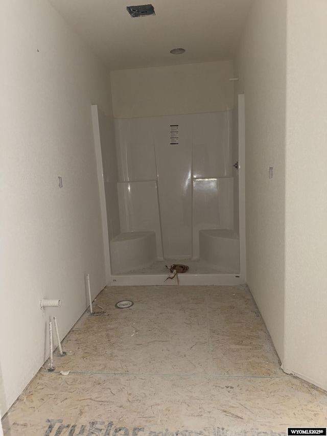full bathroom with walk in shower