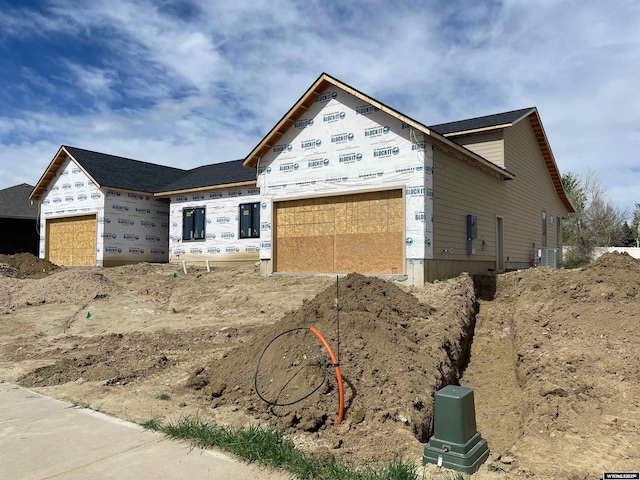 1375 Morado Dr, Casper, WY 82609 - property under construction with a garage and central AC