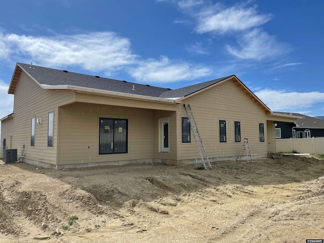 1375 Morado Dr, Casper, WY 82609 - back of property featuring central AC