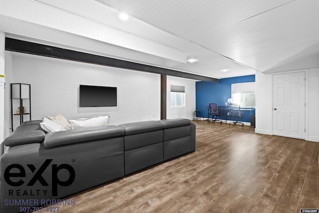 2521 Sagewood Ave, Casper, WY 82601 - living area with wood finished floors and baseboards