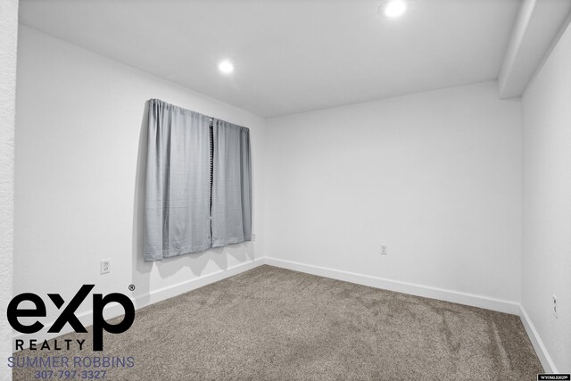 2521 Sagewood Ave, Casper, WY 82601 - carpeted empty room featuring recessed lighting and baseboards