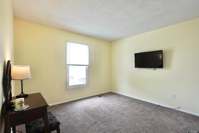 4451 S David St, Casper, WY 82601 - unfurnished living room with carpet flooring, a textured ceiling, and baseboards