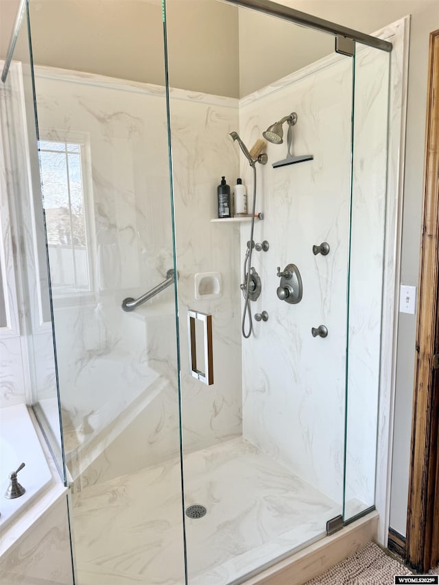 617 Lucille Cir, Evanston, WY 82930 - bathroom with a marble finish shower