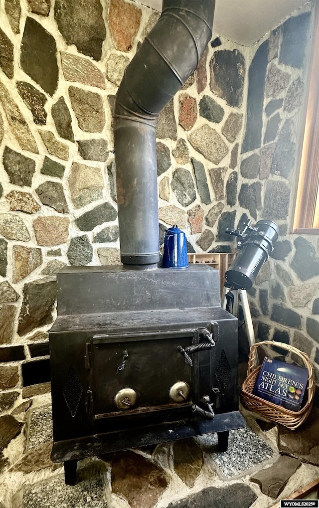 720 S 16th St, Worland, WY 82401 - detailed view of a wood stove