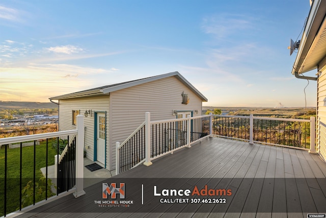 396 Williams Way, Glenrock, WY 82637 - view of wooden terrace