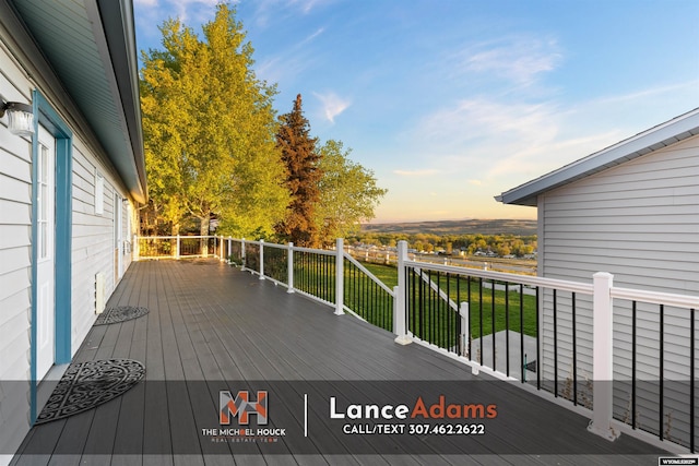 396 Williams Way, Glenrock, WY 82637 - deck with a lawn
