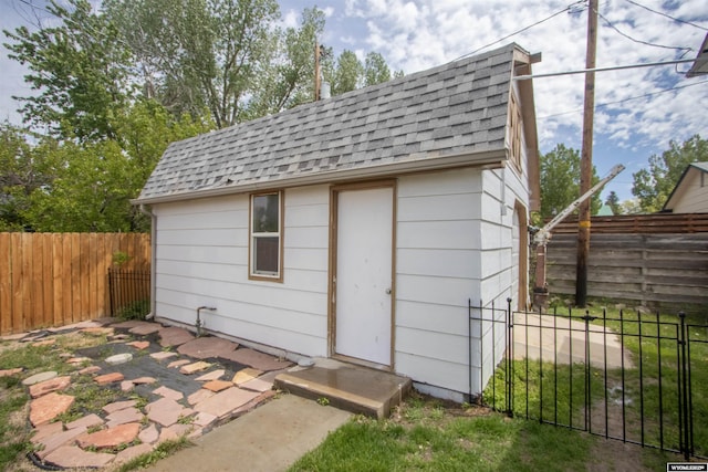 205 Daffodil, Casper, WY 82604 - view of outdoor structure featuring a fenced backyard