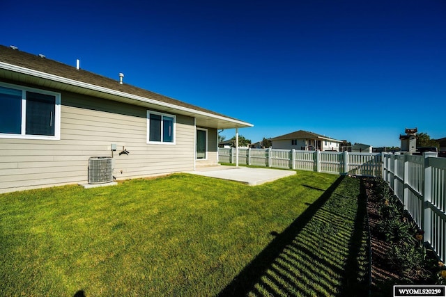 1291 Eagle View Dr, Buffalo, WY 82834 - view of yard featuring central AC unit and a patio area