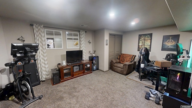 810 S 3rd Ave, Mills, WY 82604 - carpeted living room featuring recessed lighting