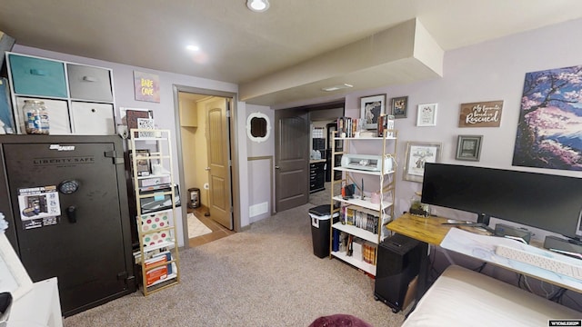 810 S 3rd Ave, Mills, WY 82604 - office featuring carpet, recessed lighting, and baseboards