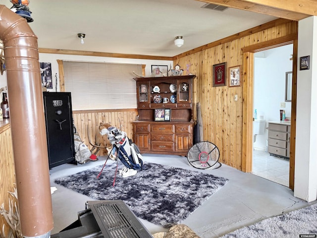 1130 Canyon Rd, Kemmerer, WY 83101 - playroom with wooden walls