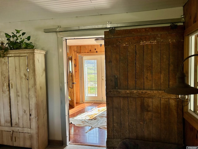 2609 Beaver Creek Rd, Shell, WY 82441 - doorway to outside with wood finished floors