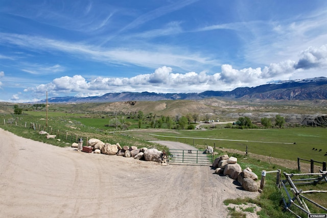 2609 Beaver Creek Rd, Shell, WY 82441 - view of mountain background featuring rural landscape and a pastoral area