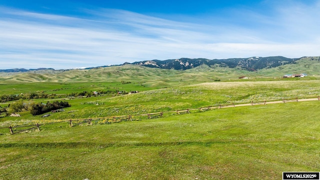49 Cheyenne Rd, Banner, WY 82832 - mountain view with rural landscape and a pastoral area
