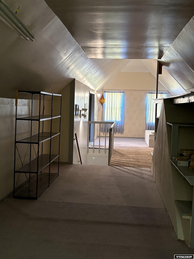 221 Rimrock Dr, Evanston, WY 82930 - additional living space featuring lofted ceiling and carpet floors
