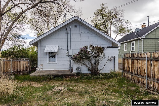 804 Connecticut Ave, Rock Springs, WY 82901 - back of property featuring a wooden deck