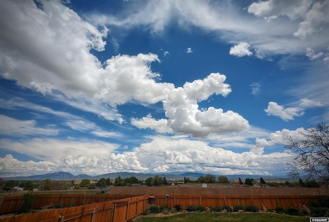 302 Clearview St, Saratoga, WY 82331 - view of yard featuring a mountain view