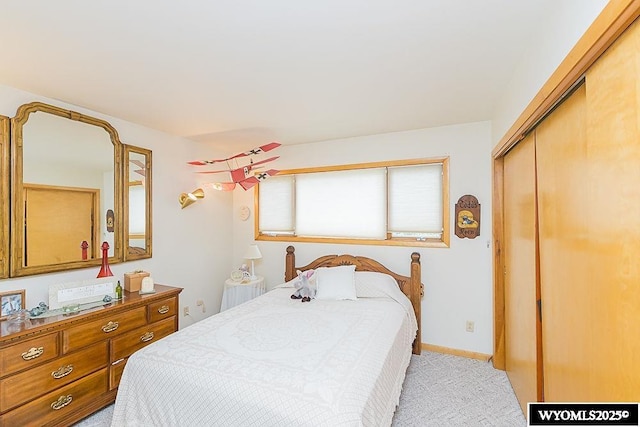 1823 Walnut St, Rock Springs, WY 82901 - bedroom with a closet and light carpet