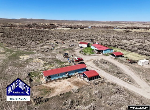 203 Rendezvous Rd, Riverton, WY 82501 - overview of rural landscape with a desert landscape