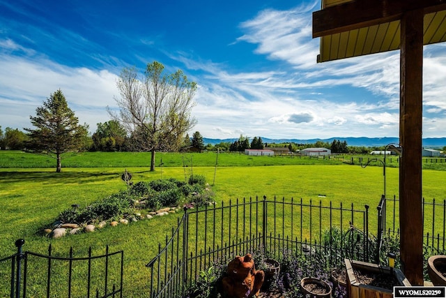 22 Pleasant Valley Ln, Sheridan, WY 82801 - view of yard with a view of countryside and a mountain view