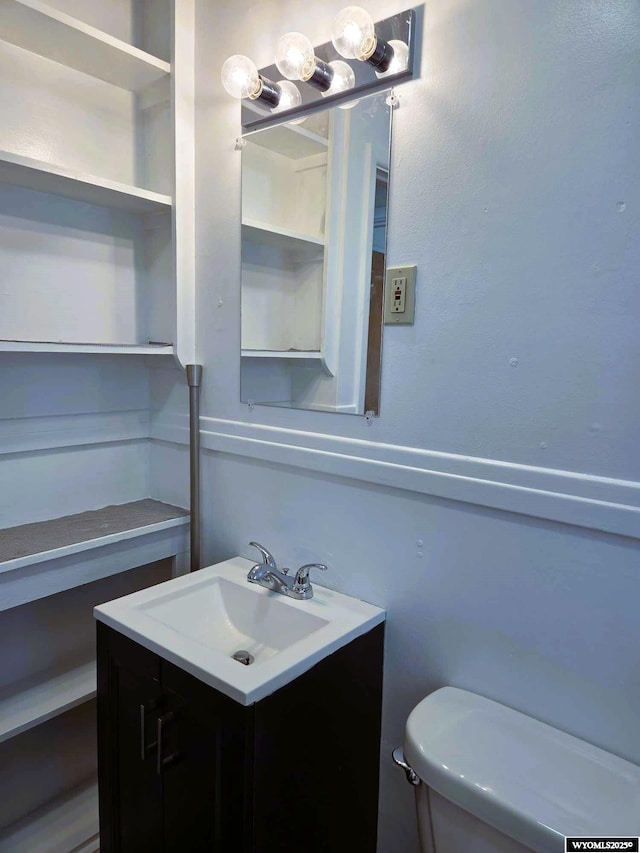 1308 Howell, Worland, WY 82401 - bathroom with toilet and vanity