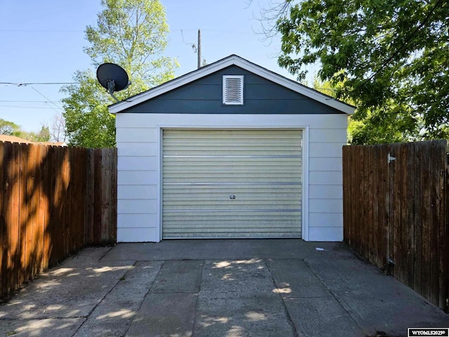 1308 Howell, Worland, WY 82401 - detached garage with concrete driveway